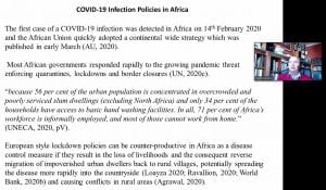 Information on COVID-19 infection in Africa
