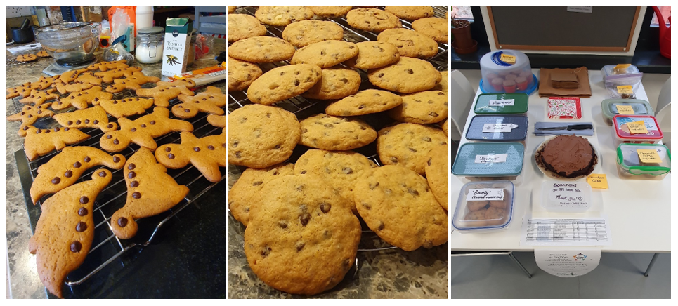 Photos of baked goods for the bake sale